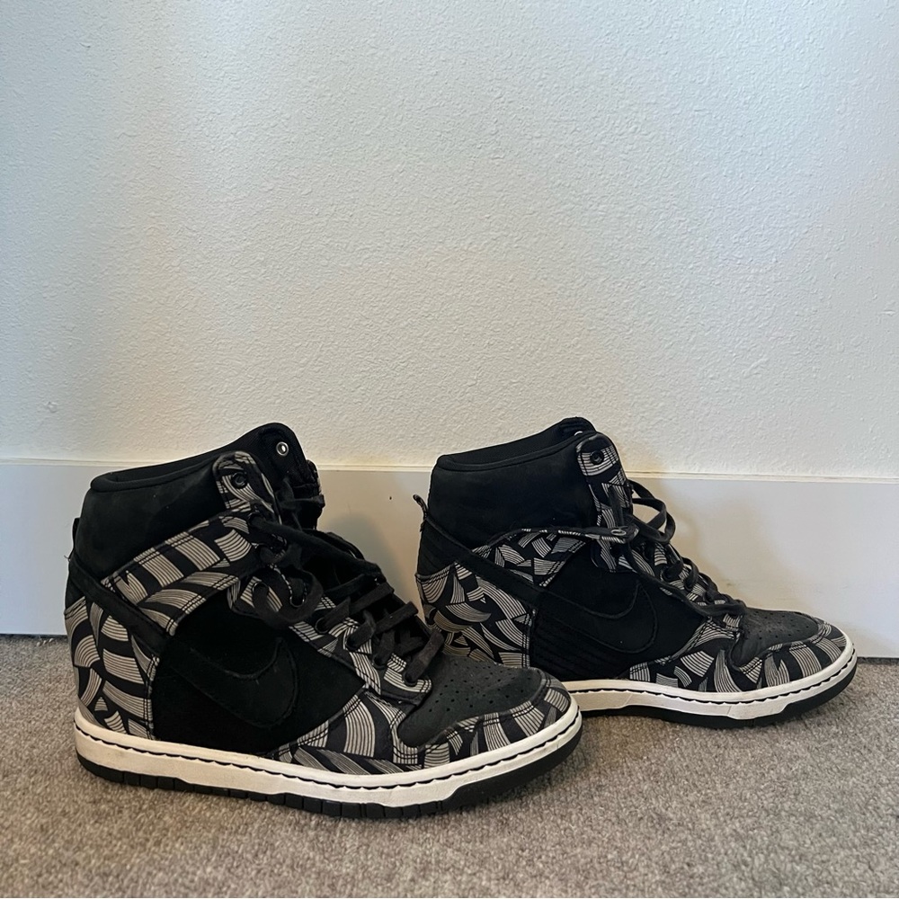 Nike Sky High Dunk Liberty of London pattern wedge sneakers 8.5